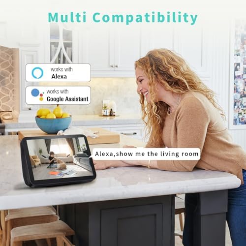 Indoor Camera  3K HD Indoor Security Camera  360  Pan/Tilt Pet Camera  2 Way Audio  Siren  Night Vision  Baby/Pet Monitor with Phone App 2 4G and 5G WiFi  Compatible Alexa and Google Assistant