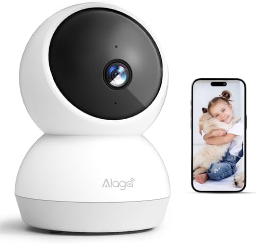 Indoor Camera  3K HD Indoor Security Camera  360  Pan/Tilt Pet Camera  2 Way Audio  Siren  Night Vision  Baby/Pet Monitor with Phone App 2 4G and 5G WiFi  Compatible Alexa and Google Assistant