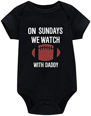 Infant Clothes Infant Boys Girls Short Sleeve Letter Rugby Print Romper Bodysuit Newborn for Children New Baby Boy Gift