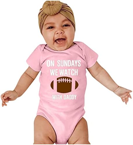 Infant Clothes Infant Boys Girls Short Sleeve Letter Rugby Print Romper Bodysuit Newborn for Children New Baby Boy Gift