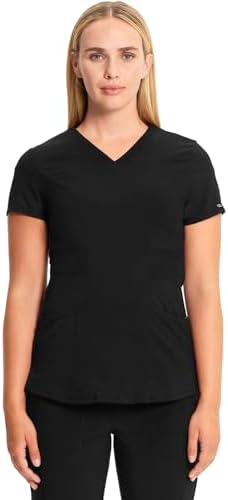 TALLA S - Infinity Cherokee V Neck Womens Nurse Scrub Top  4 Way Stretch  Superior Performance and Comfort CK623A