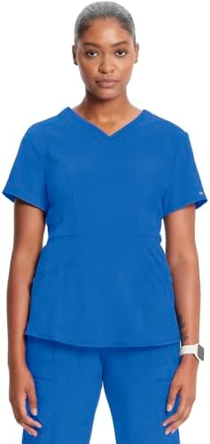 TALLA S - Infinity Cherokee V Neck Womens Nurse Scrub Top  4 Way Stretch  Superior Performance and Comfort CK623A