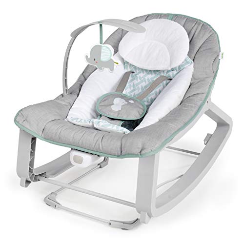 Ingenuity Keep Cozy 3 in 1 Grow with Me Vibrating Baby Bouncer  Seat & Infant to Toddler Rocker  Vibrations &  Toy Bar  0 30 Months Up to 40 lbs  Weaver 