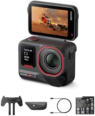 Insta360 Ace Pro 2 Dual Battery Bundle   8K Waterproof Action Camera Co Engineered with Leica  1/1 3 Sensor  Dual AI Chip  Leading Low Light  Superior Audio