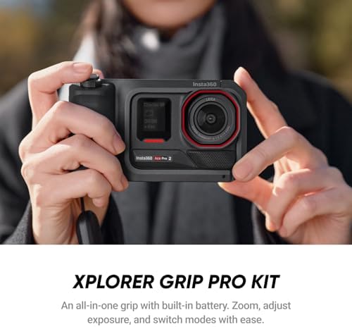 Insta360 Ace Pro 2 Dual Battery Bundle   8K Waterproof Action Camera Co Engineered with Leica  1/1 3 Sensor  Dual AI Chip  Leading Low Light  Superior Audio