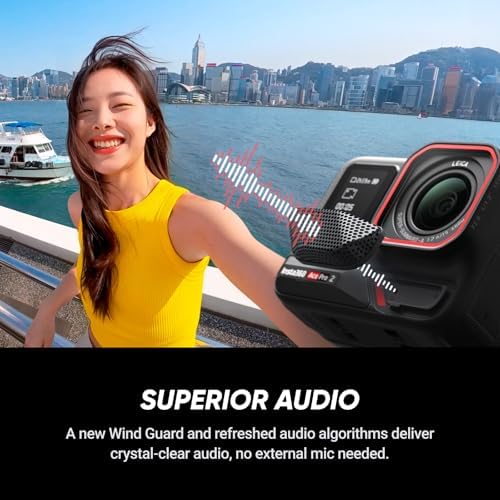 Insta360 Ace Pro 2 Dual Battery Bundle   8K Waterproof Action Camera Co Engineered with Leica  1/1 3 Sensor  Dual AI Chip  Leading Low Light  Superior Audio