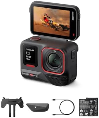 Insta360 Ace Pro 2 Dual Battery Bundle   8K Waterproof Action Camera Co Engineered with Leica  1/1 3 Sensor  Dual AI Chip  Leading Low Light  Superior Audio