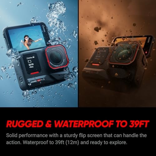 Insta360 Ace Pro 2 Dual Battery Bundle   8K Waterproof Action Camera Co Engineered with Leica  1/1 3 Sensor  Dual AI Chip  Leading Low Light  Superior Audio