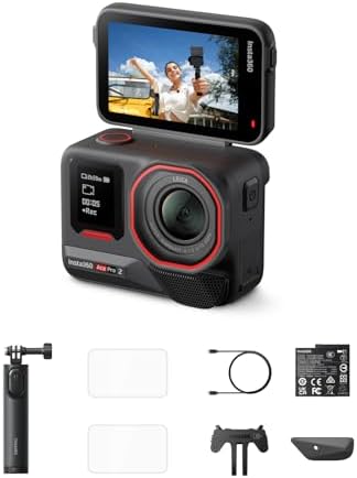 Insta360 Ace Pro 2 Dual Battery Bundle   8K Waterproof Action Camera Co Engineered with Leica  1/1 3 Sensor  Dual AI Chip  Leading Low Light  Superior Audio