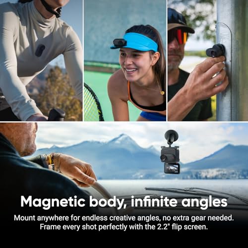 Insta360 GO 3S   128 GB Black 4K Tiny Portable Vlogging Camera  Hands Free POVs  Mount Anywhere  Stabilization  140 Min Battery Life  10m Waterproof  Pet POV