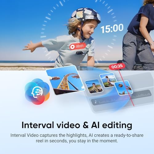 Insta360 GO 3S   128 GB Black 4K Tiny Portable Vlogging Camera  Hands Free POVs  Mount Anywhere  Stabilization  140 Min Battery Life  10m Waterproof  Pet POV