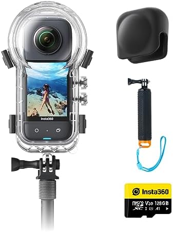 Insta360 X3   Waterproof 360 Action Camera with 1/2 48MP Sensors  5 7K 360 Active HDR Video  72MP 360 Photo  4K Single Lens  60fps Me Mode  Stabilization  2 29 Touchscreen  AI Editing  Live Stream