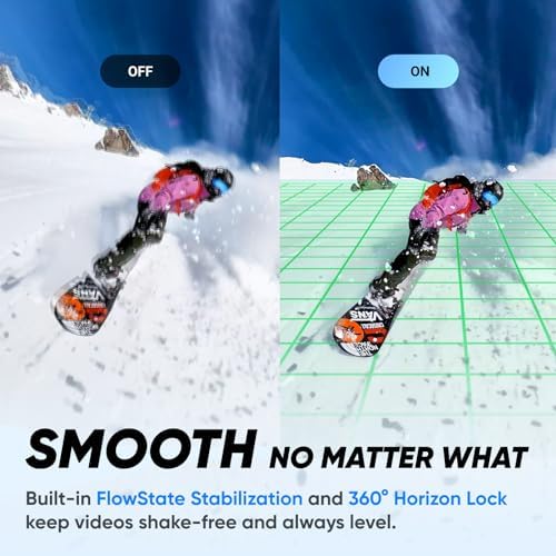 Insta360 X3   Waterproof 360 Action Camera with 1/2 48MP Sensors  5 7K 360 Active HDR Video  72MP 360 Photo  4K Single Lens  60fps Me Mode  Stabilization  2 29 Touchscreen  AI Editing  Live Stream