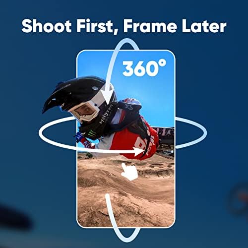 Insta360 X3   Waterproof 360 Action Camera with 1/2 48MP Sensors  5 7K 360 Active HDR Video  72MP 360 Photo  4K Single Lens  60fps Me Mode  Stabilization  2 29 Touchscreen  AI Editing  Live Stream