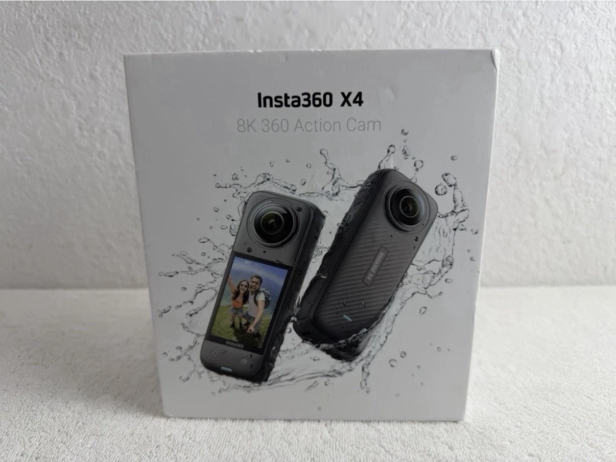 Insta360 X4 8K 360 Action Camera Black Open Box Never Used