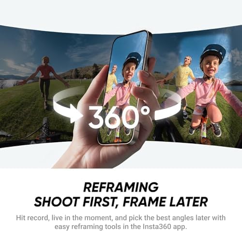 Insta360 X4 Air Basic Bundle   Lightest 8K 360 Action Camera for Epic Adventures   for Travel  Sports  Family Moments  Vlogging   Bundle Includes Invisible Selfie Stick  Lens Cap 256GB