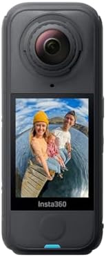Insta360 X4 Air Starter Bundle   Lightweight 165g 8K 360 Camera  Invisible Selfie Stick  Replaceable Lenses  Shoot First & Frame Later  Built in Wind Guard  FlowState Stabilization  AI Powered App