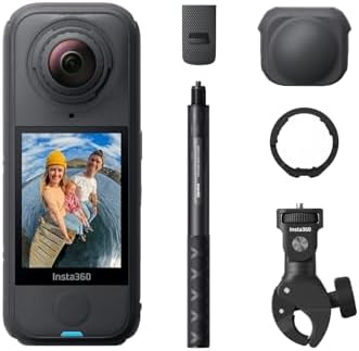 Insta360 X4 Air   Lightweight 165g 8K 360 Camera  Invisible Selfie Stick Effect  Replaceable Lenses  Shoot First & Frame Later  Built in Wind Guard  FlowState Stabilization  AI Powered App