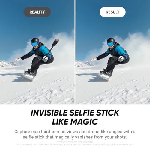 Insta360 X4 Air   Lightweight 165g 8K 360 Camera  Invisible Selfie Stick Effect  Replaceable Lenses  Shoot First & Frame Later  Built in Wind Guard  FlowState Stabilization  AI Powered App