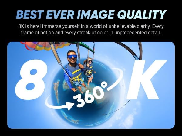 Insta360 X4 Basic Bundle 8K Waterproof 360 Action Camera with 1/2 48MP Sensors  8K 360 HDR Video  72MP 360 Photo  4K Single Lens  Bundle Includes Selfie Stick  Lens Cap  256GB 