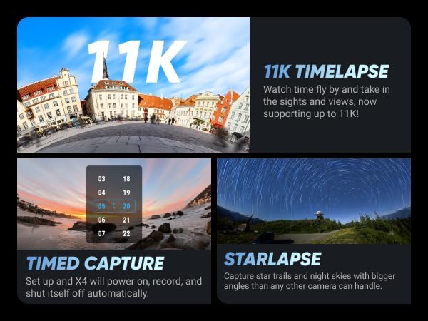 Insta360 X4 Basic Bundle 8K Waterproof 360 Action Camera with 1/2 48MP Sensors  8K 360 HDR Video  72MP 360 Photo  4K Single Lens  Bundle Includes Selfie Stick  Lens Cap  256GB 