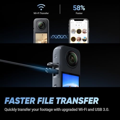 Insta360 X4 Kit de Construcción - Cámara de construcción 360°, video HDR 360 de 8K30fps, foto de 72MP, lapsos de tiempo de 11K, compatible con DroneDeploy, OpenSpace, Cupix, Oculo, WhiteHelmet