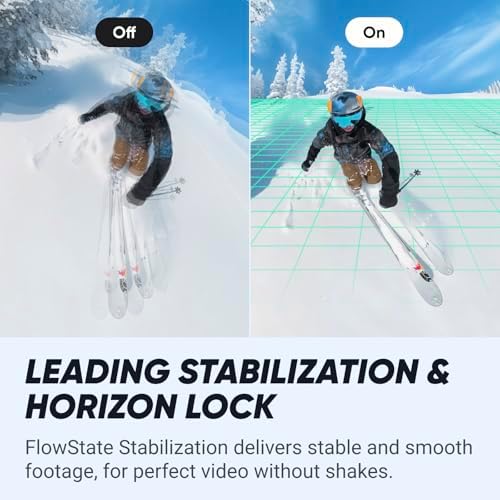 Insta360 Paquete estándar X4: cámara de acción impermeable 8K 360, video gran angular 4K, efecto selfie stick invisible, protectores de lente extraíbles, duración de la batería de 135 minutos, edición