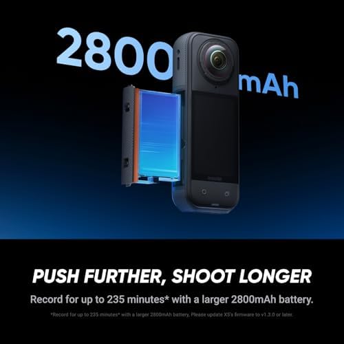 Insta360 X5 BMW Motorrad Edition   Waterproof 8K 360 Action Camera  Leading Low Light  Invisible Selfie Stick Effect  Rugged and Replaceable Lens  3 Hour Battery  Built in Wind Guard  Stabilization