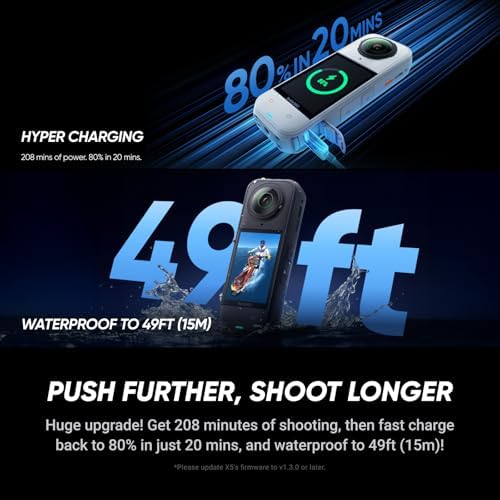 Insta360 X5 Essentials Bundle   Waterproof 8K 360  Action Camera  Leading Low Light  Invisible Selfie Stick Effect  Rugged and Replaceable Lens  3 Hour Battery  Built in Wind Guard  Stabilization
