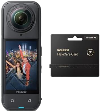 Insta360 X5 Satin White   Waterproof 8K 360  Action Camera  Leading Low Light  Invisible Selfie Stick Effect  Rugged and Replaceable Lens  3 Hour Battery  Built in Wind Guard  Stabilization