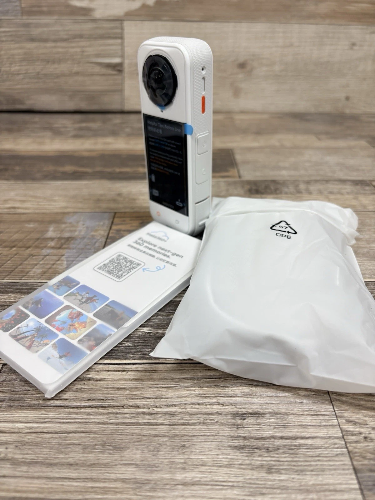 Insta360 X5   8K 360 Action Camera   White   New Open Box