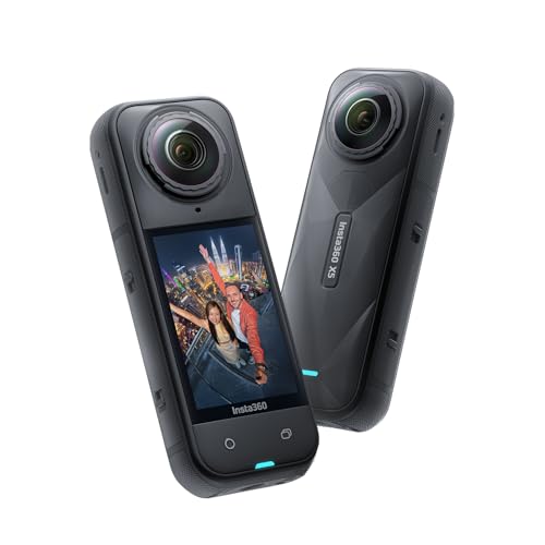 Insta360 X5   Waterproof 8K 360  Action Camera  Leading Low Light  Invisible Selfie Stick Effect  Rugged and Replaceable Lens  3 Hour Battery  Built in Wind Guard  Stabilization  Triple AI Chip Design