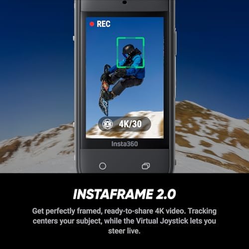 Insta360 X5   Waterproof 8K 360  Action Camera  Leading Low Light  Invisible Selfie Stick Effect  Rugged and Replaceable Lens  3 Hour Battery  Built in Wind Guard  Stabilization  Triple AI Chip Design