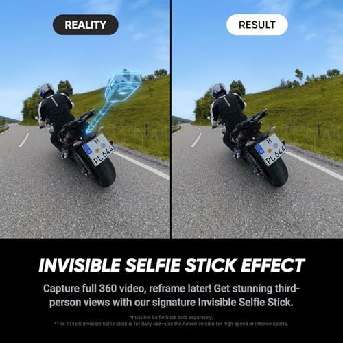 Insta360 X5   Waterproof 8K 360  Action Camera  Leading Low Light  Invisible Selfie Stick Effect  Rugged and Replaceable Lens  3 Hour Battery  Built in Wind Guard  Stabilization  Triple AI Chip Design