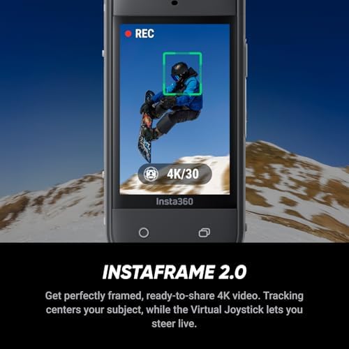Insta360 X5   Waterproof 8K 360  Action Camera  Leading Low Light  Invisible Selfie Stick Effect  Rugged and Replaceable Lens  3 Hour Battery  Built in Wind Guard  Stabilization  Triple AI Chip Design