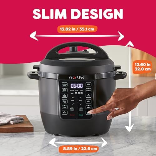 Instant Pot 6QT RIO 7 in 1 Multi Cooker  Pressure Cooker  Slow cook  Sauté  Steam  Rice Maker  Yogurt  & Warmer  Black  6 Quarts