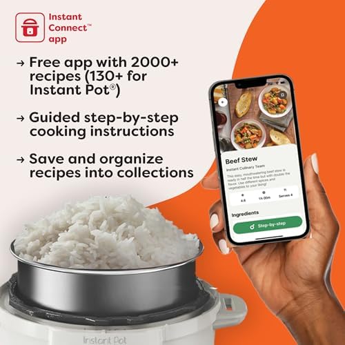 Instant Pot 6QT RIO 7 in 1 Multi Cooker  Pressure Cooker  Slow cook  Sauté  Steam  Rice Maker  Yogurt  & Warmer  Black  6 Quarts