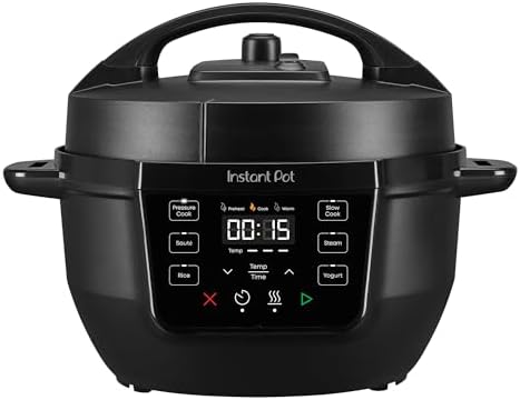 Instant Pot 6QT RIO 7 in 1 Multi Cooker  Pressure Cooker  Slow cook  Sauté  Steam  Rice Maker  Yogurt  & Warmer  Black  6 Quarts