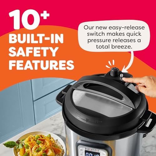 Instant Pot Duo 7 in 1 Electric Pressure Cooker  Slow Cooker  Rice  Steamer  Sauté  Yogurt Maker  Warmer & Sterilizer  Includes App With Over 800 Recipes  Stainless Steel  6 Quart