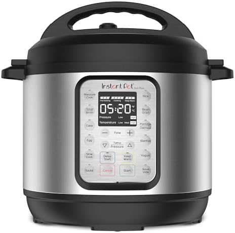 Instant Pot Duo Plus 9 in 1 Multicooker  Pressure Cooker  Slow Cook  Rice Maker  Steamer  Sauté  Yogurt  Warmer & Sterilizer  Includes App with Over 800 Recipes  Stainless Steel  6 Quarts