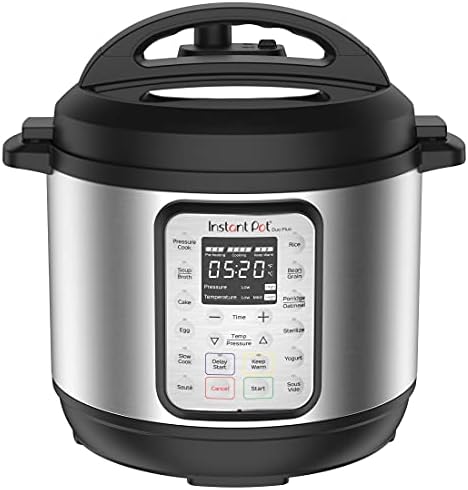 Instant Pot Duo Plus 9 in 1 Multicooker  Pressure Cooker  Slow Cook  Rice Maker  Steamer  Sauté  Yogurt  Warmer & Sterilizer  Includes App with Over 800 Recipes  Stainless Steel  6 Quarts
