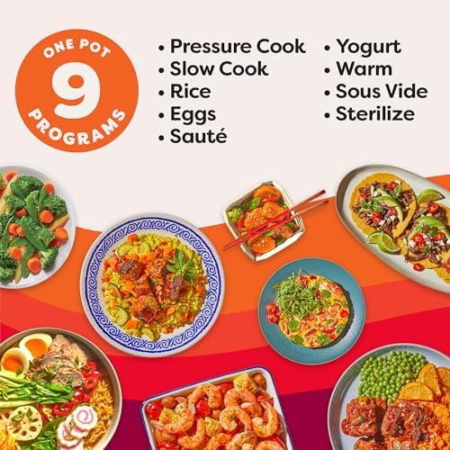 Instant Pot Duo Plus 9 in 1 Multicooker  Pressure Cooker  Slow Cook  Rice Maker  Steamer  Sauté  Yogurt  Warmer & Sterilizer  Includes App with Over 800 Recipes  Stainless Steel  6 Quarts