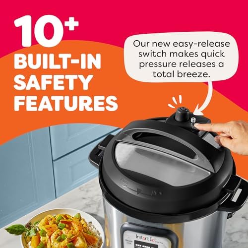 Instant Pot Duo Plus 9 in 1 Multicooker  Pressure Cooker  Slow Cook  Rice Maker  Steamer  Sauté  Yogurt  Warmer & Sterilizer  Includes App with Over 800 Recipes  Stainless Steel  6 Quarts