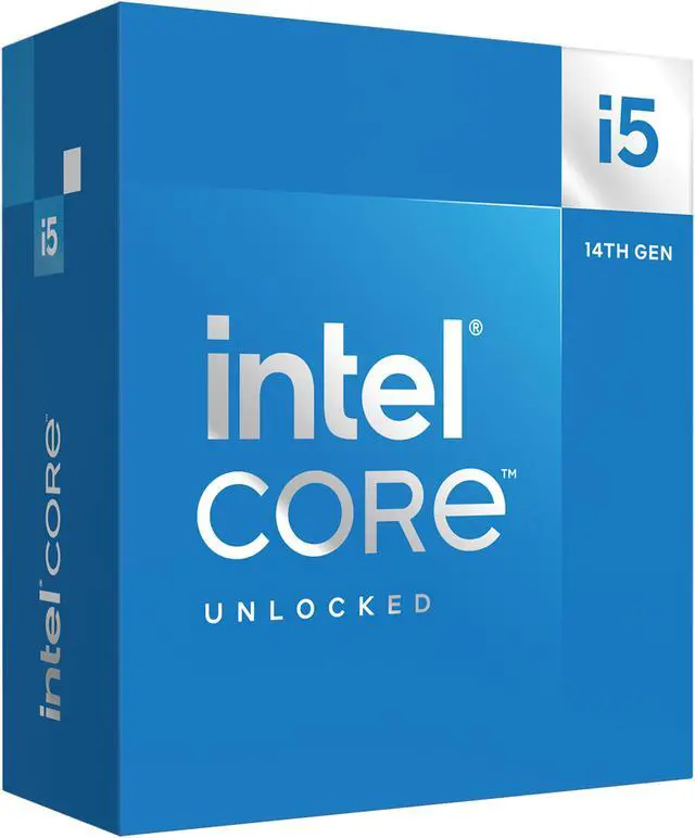 Intel Core i5 14600K   Core i5 14th Gen 14 Core  6P 8E  LGA 1700 125W Intel UHD Graphics 770 Processor   Boxed   BX8071514600K