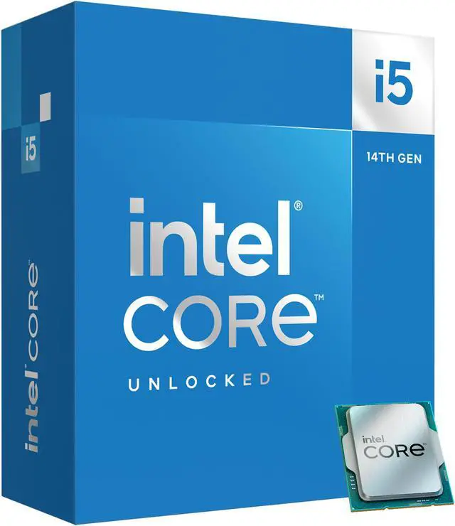 Intel Core i5 14600K   Core i5 14th Gen 14 Core  6P 8E  LGA 1700 125W Intel UHD Graphics 770 Processor   Boxed   BX8071514600K