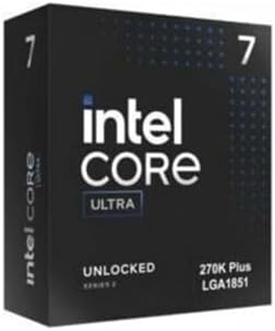 Intel  Core  Ultra 7 Processor 270K Plus 24 cores  8 P cores   16 E cores  up to 5 5 GHz