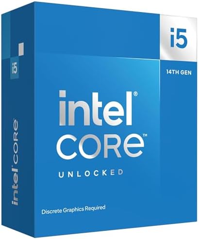 Intel  Core  i5 14600KF New Gaming Desktop Processor 14 cores  6 P cores   8 E cores    Unlocked