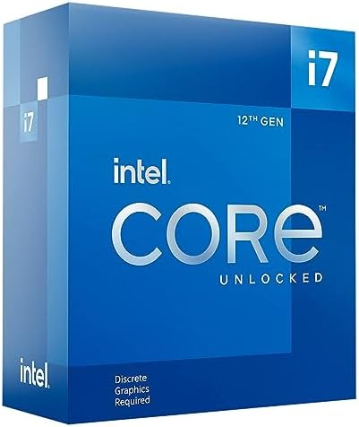 Intel  Core  i7 12700KF Desktop Processor 12  8P 4E  Cores up to 5 0 GHz Unlocked LGA1700 600 Series Chipset 125W