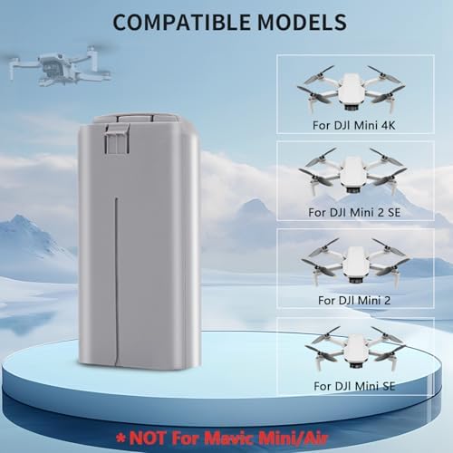 Intelligent Flight Battery Compatible with DJI Mini 4K  Mini 2 MiniSE Mini2 SE Upgraded Drone Battery Replacement Parts 2400mah Up to 31 Minutes of Flying Time
