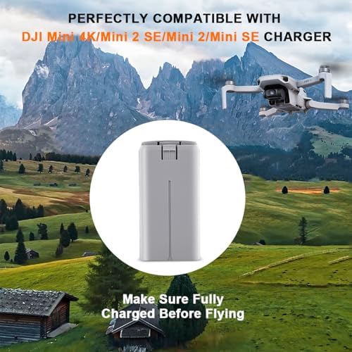 Intelligent Flight Battery Compatible with DJI Mini 4K  Mini 2 MiniSE Mini2 SE Upgraded Drone Battery Replacement Parts 2400mah Up to 31 Minutes of Flying Time